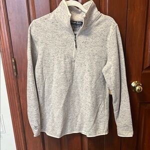 Zusa Eco Friendly Women’s Quarter Zip Cream w/Light Grey Flecks Pullover